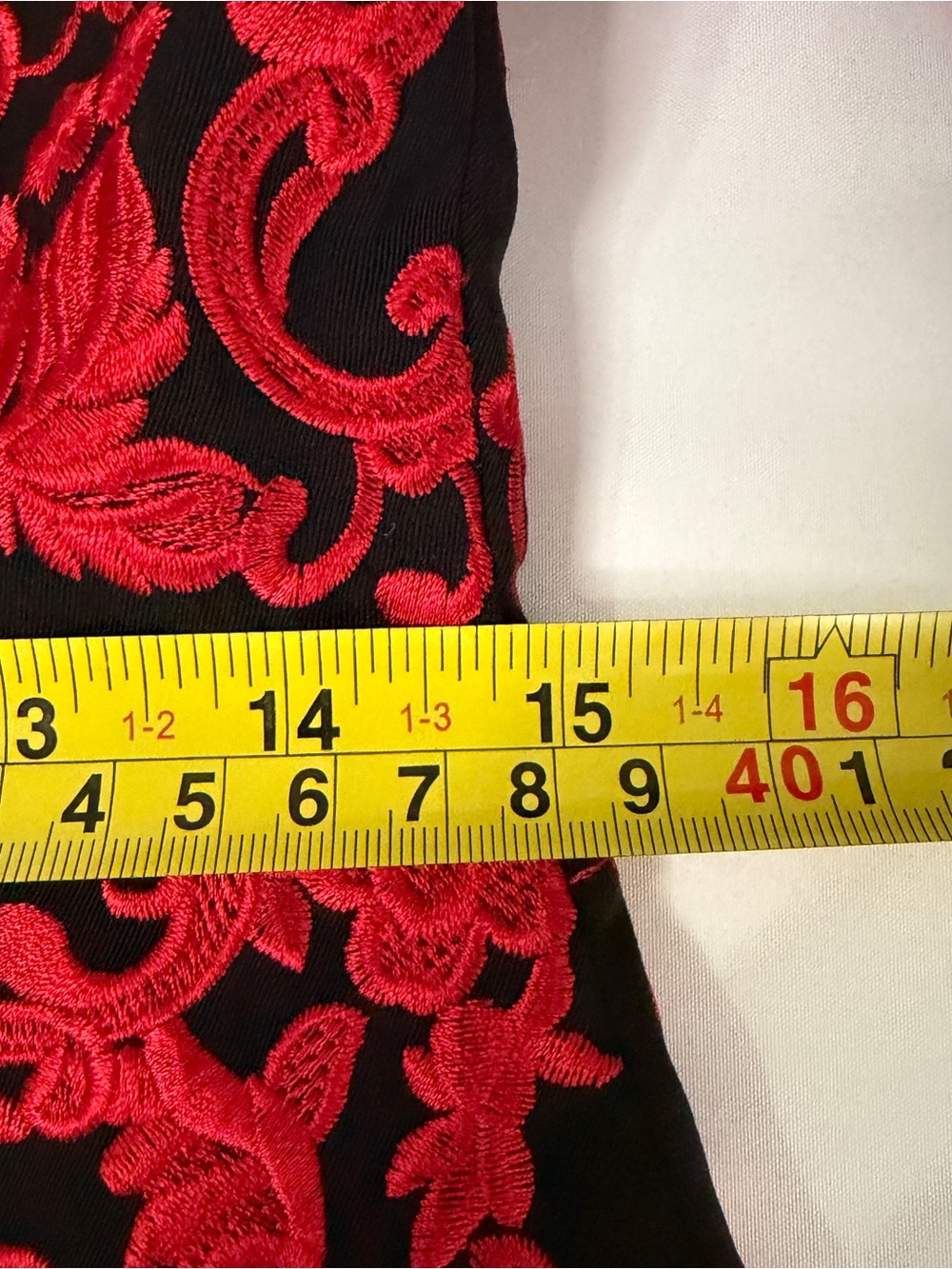 Dolce & Gabbana Red and Black Embroidered Floral Lace Mini Dress - Picture 11 of 15